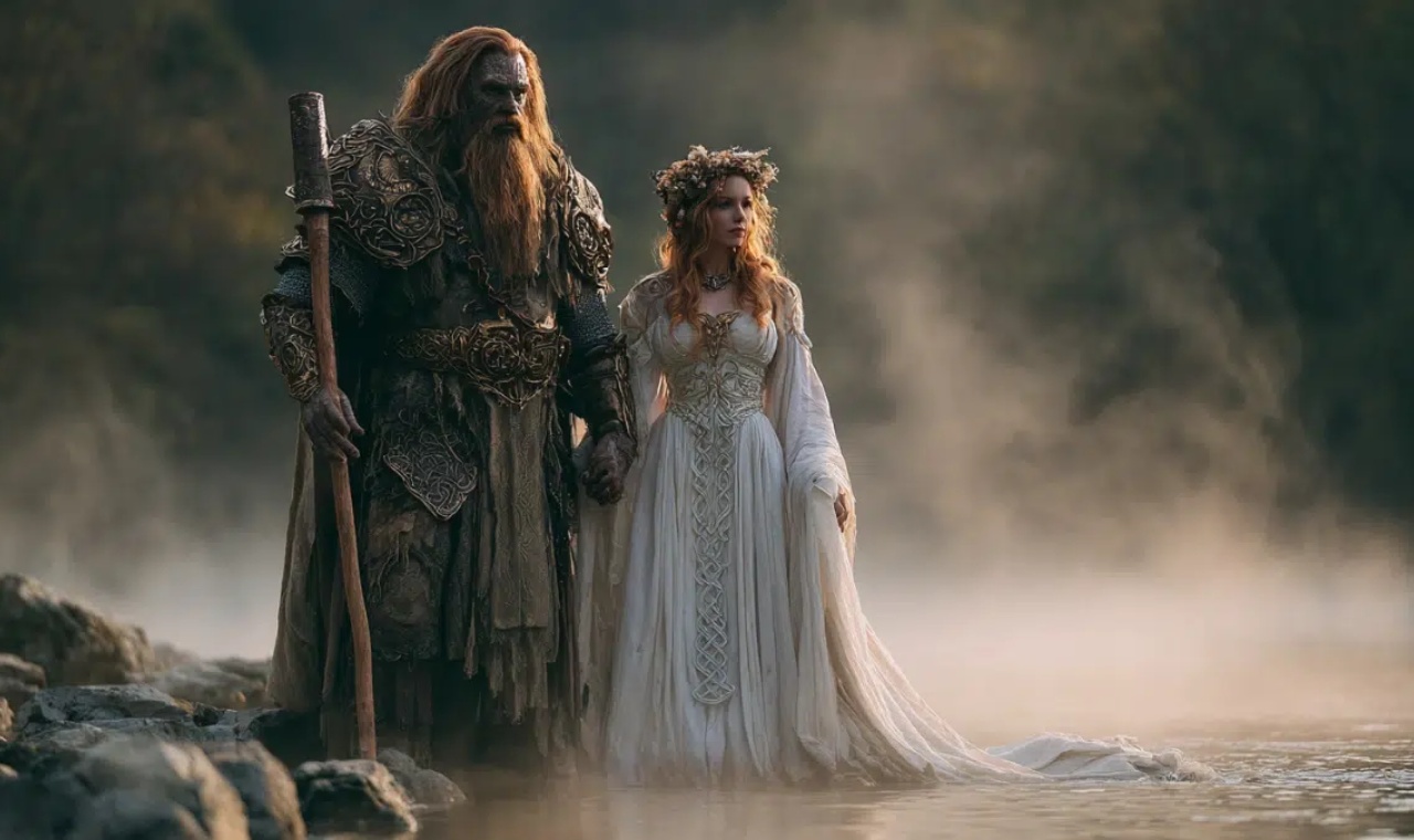 The Myth of Aengus and Caer: A Celtic Love Story Beyond Time