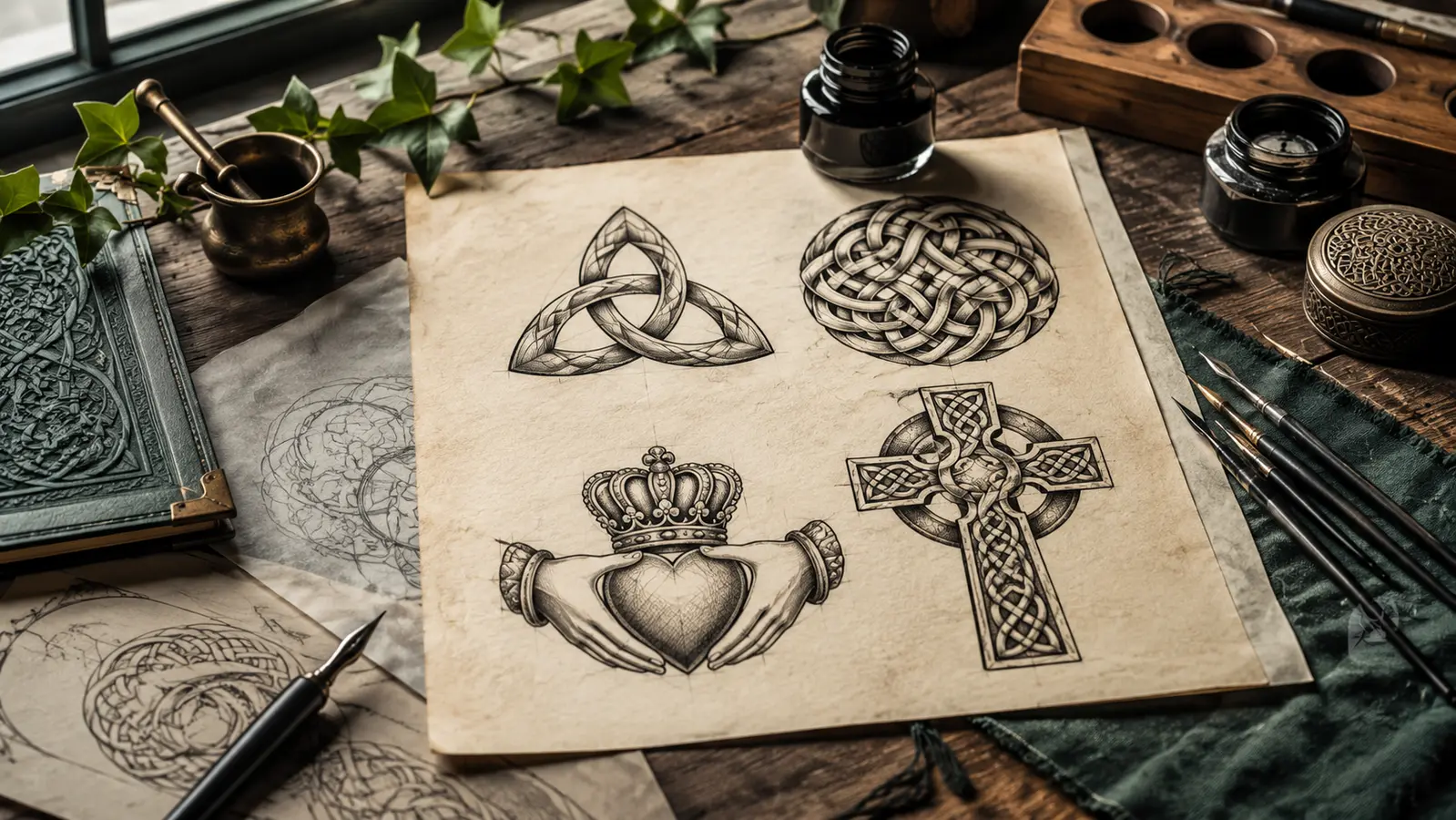 Celtic Tattoo Symbols and Their Meanings: Triquetra, Trinity Knot & Claddagh